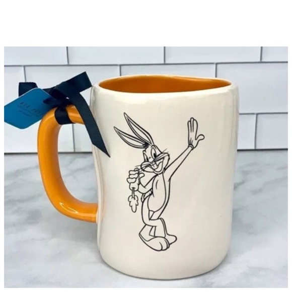NEW Rae Dunn Ceramic Looney Tunes What’s Up Doc? Mug With Bugs Bunny Icon - Picture 2 of 2